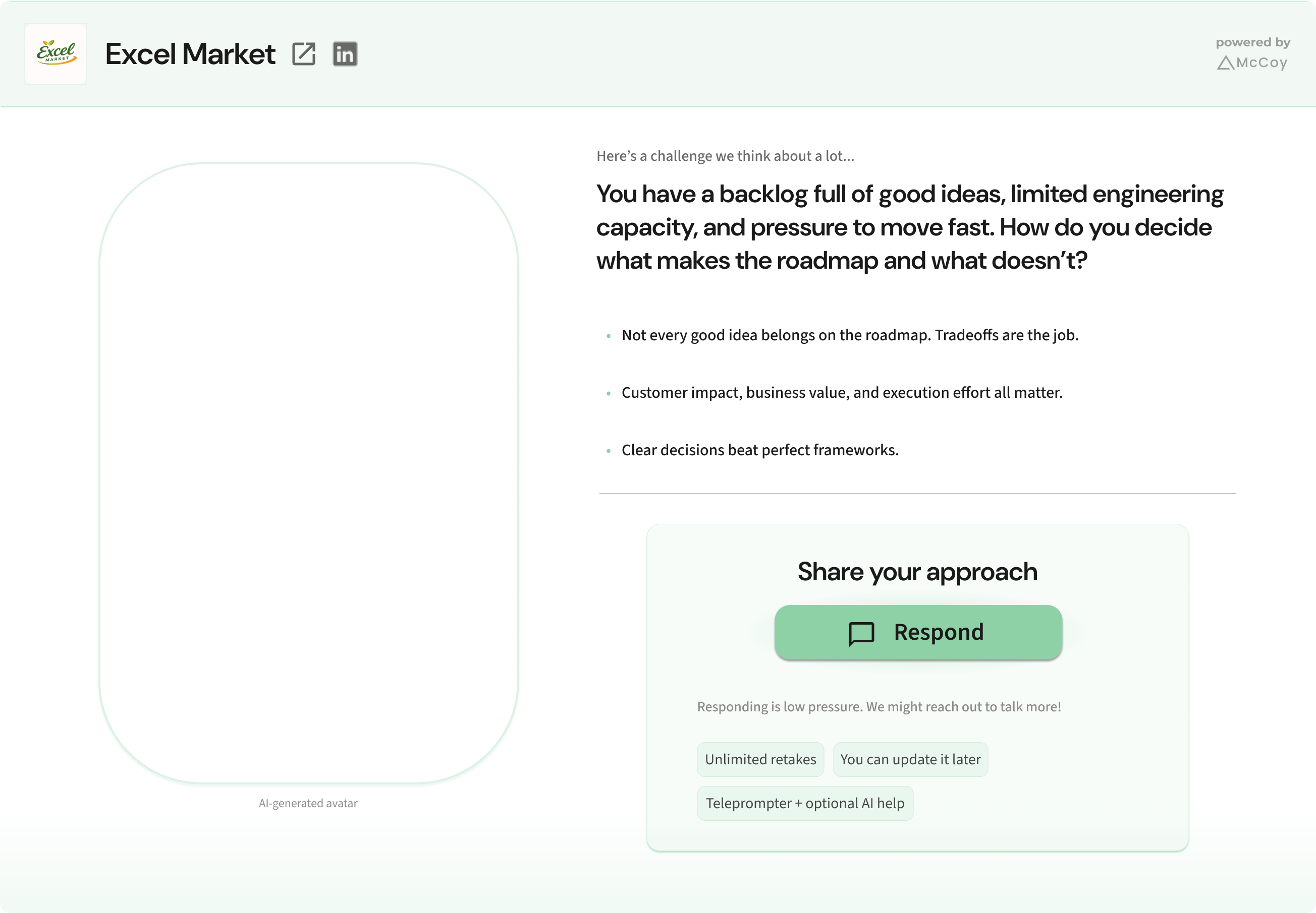 Excel challenge page